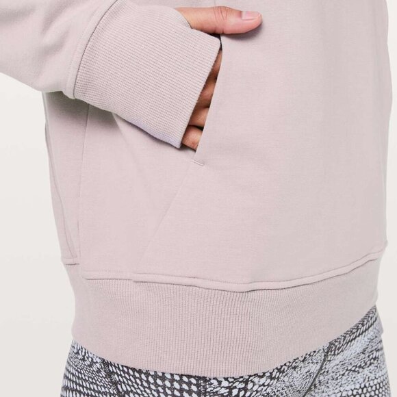 Lululemon Scuba Pullover Smoky Blush- Pullover Athleisure Hoodie- Size 8 - Picture 5 of 14